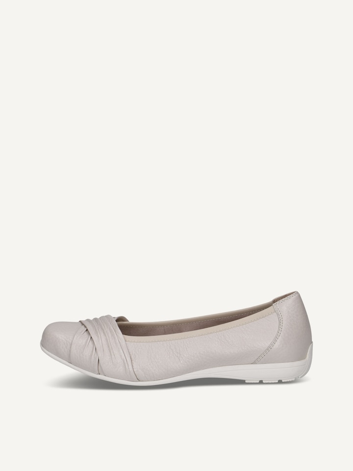 Caprice, Ballerine en cuir - offwhite PEARL PER.DEER