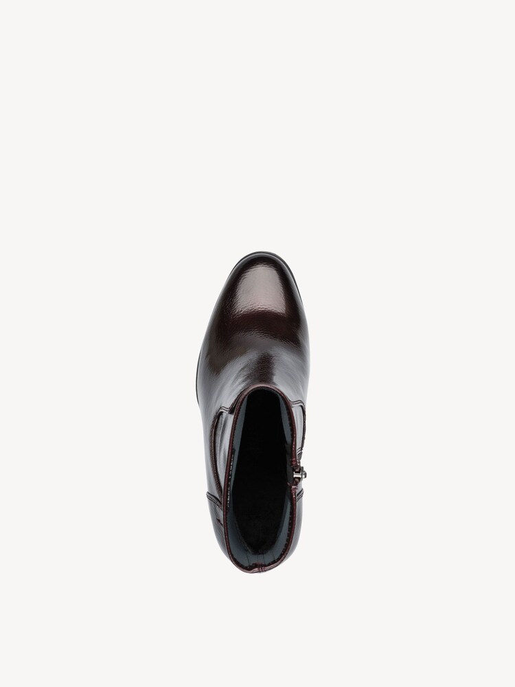 Marco Tozzi, Stiefelette - rot BORDEAUX PAT., Bild 3 von 6
