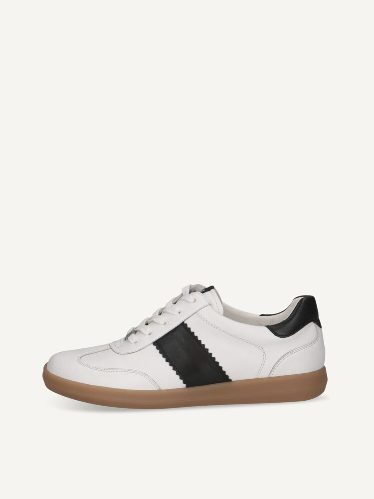 Caprice, Leather Sneaker - white WHITE/BLACK, image 3 of 6