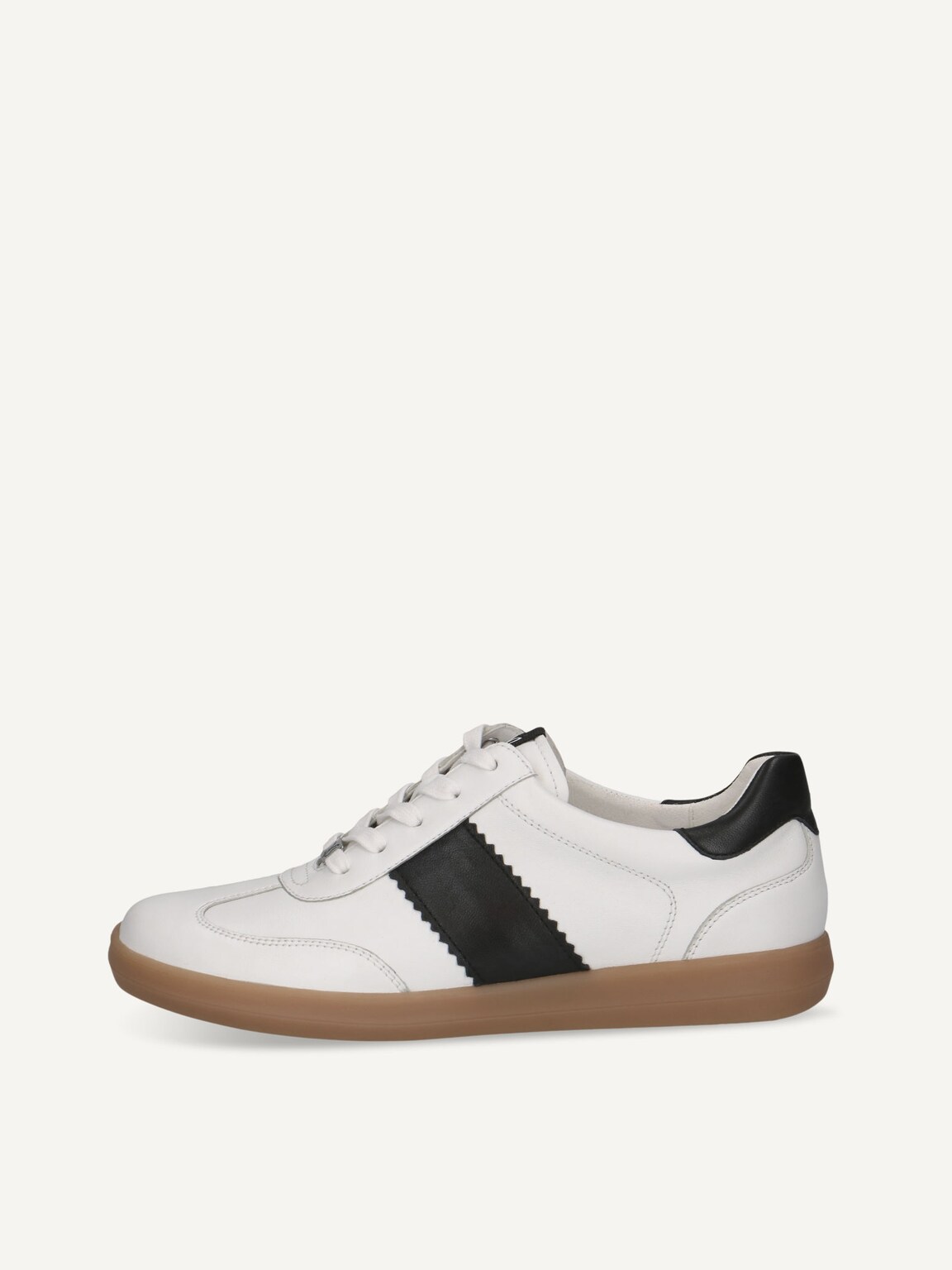 Caprice, Leather Sneaker - white WHITE/BLACK, image 3 of 6