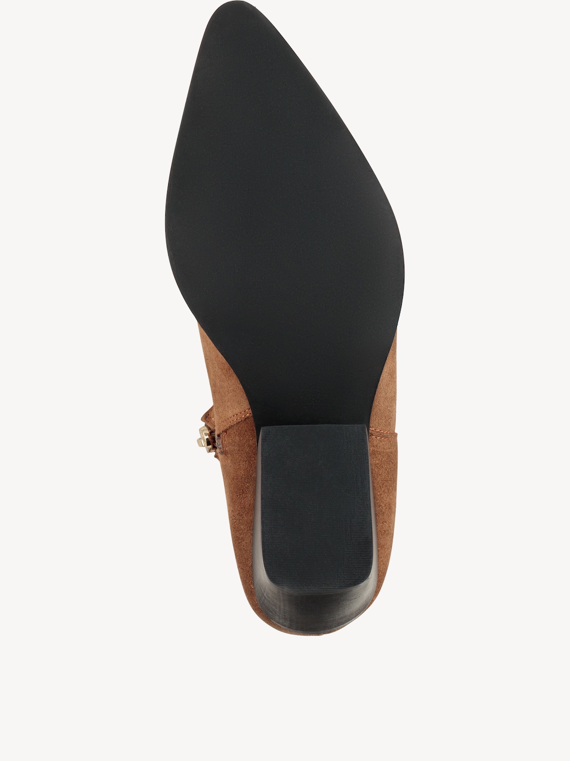 Marco Tozzi, Leather Bootie - brown, CAMEL, Image 4 of 6
