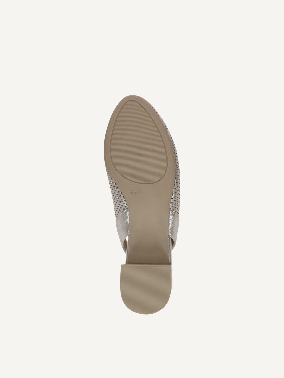 Caprice, Leather sling pumps - brown TAUPE METALLIC, image 3 of 4