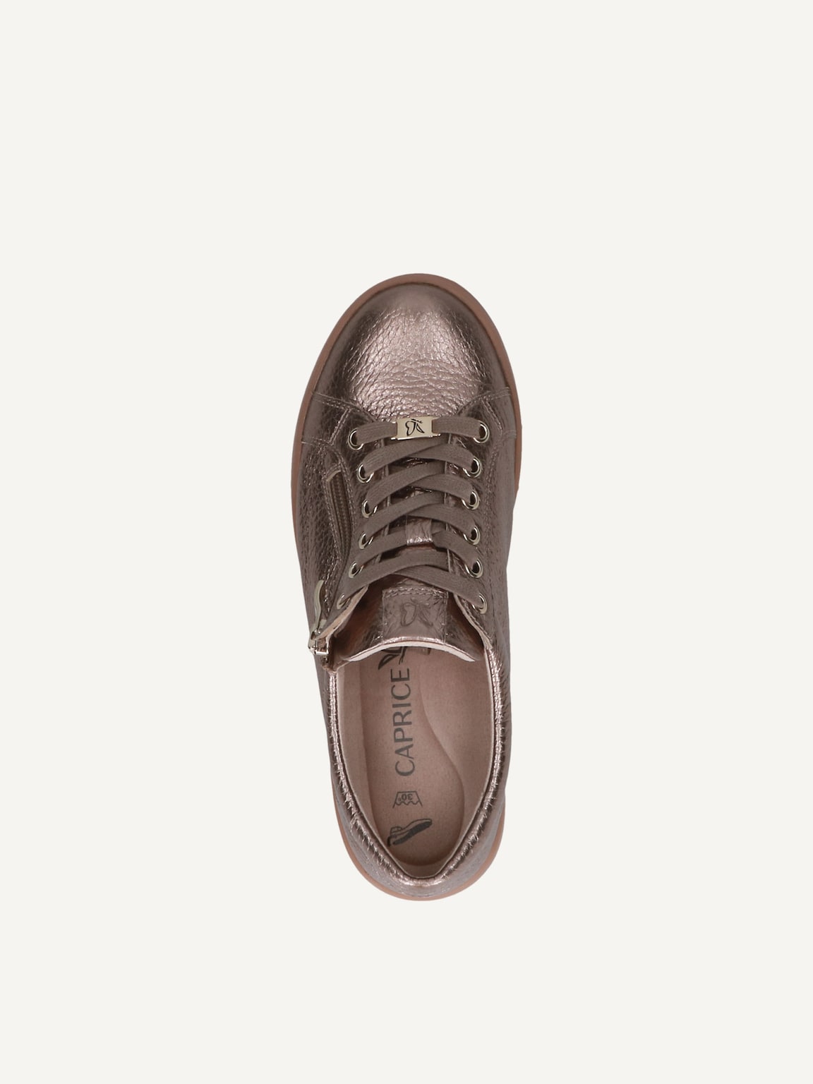 Caprice, Leather Sneaker - brown TAUPE MET.DEER, image 6 of 6