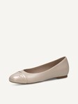 Not selected, Caprice, Ballerina - beige CREAM/GOLD