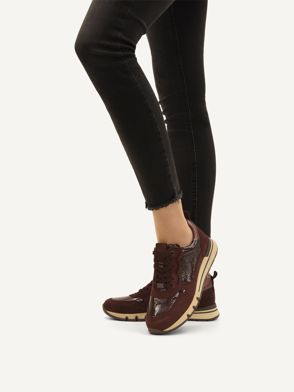 Caprice, Sneaker - rosso BORDEAUX COMB, immagine 2 di 6