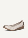 Not selected, Caprice, Leather Ballerina - yellow VANILLA COMB