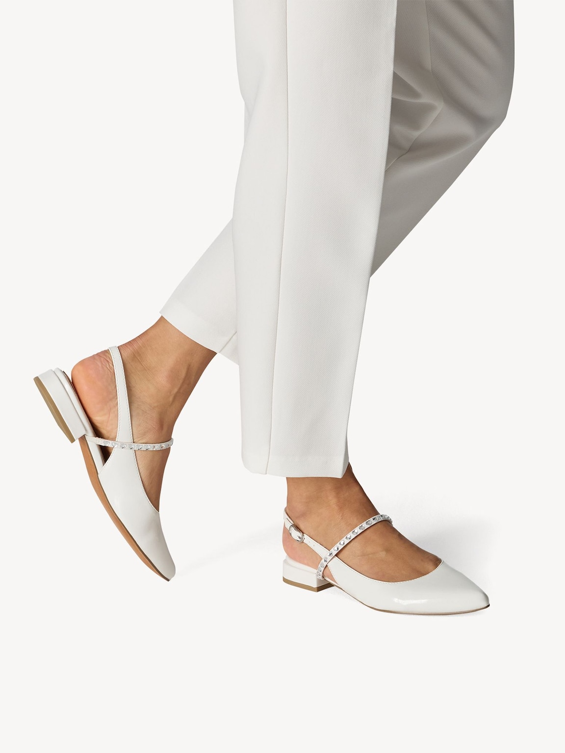 Marco Tozzi, Ballerina - beige IVORY PATENT, immagine 2 di 7