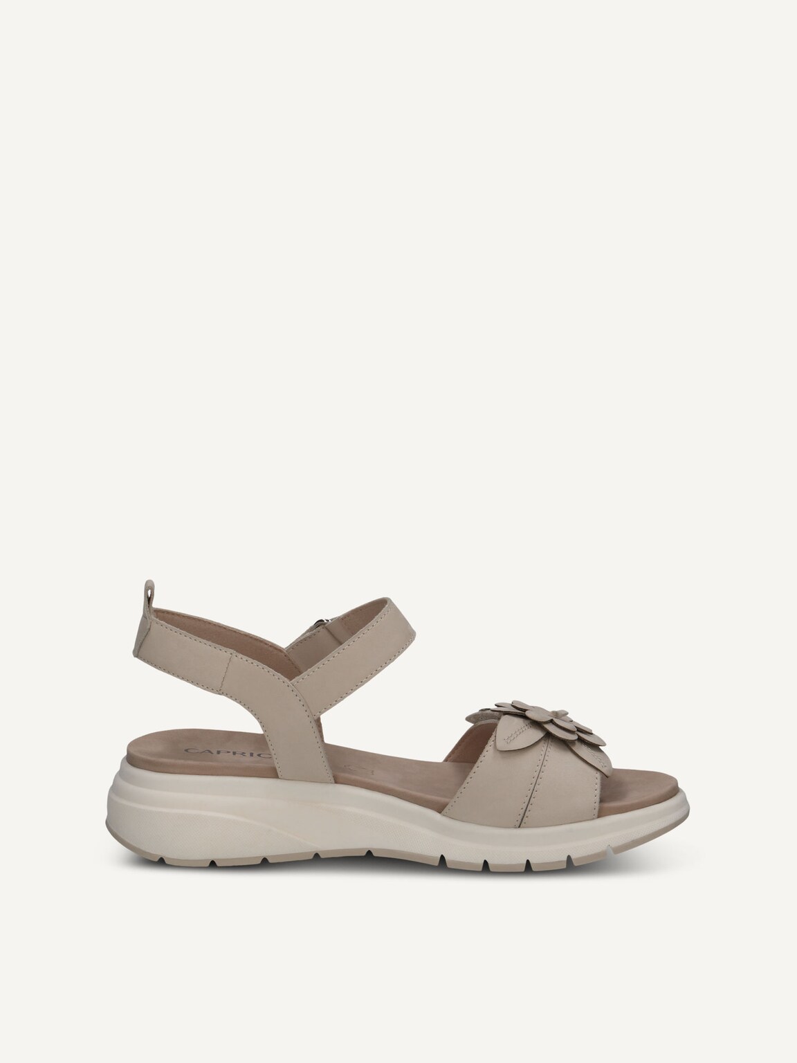 Caprice, Leather Sandal - white SNOW NUBUC, image 4 of 6