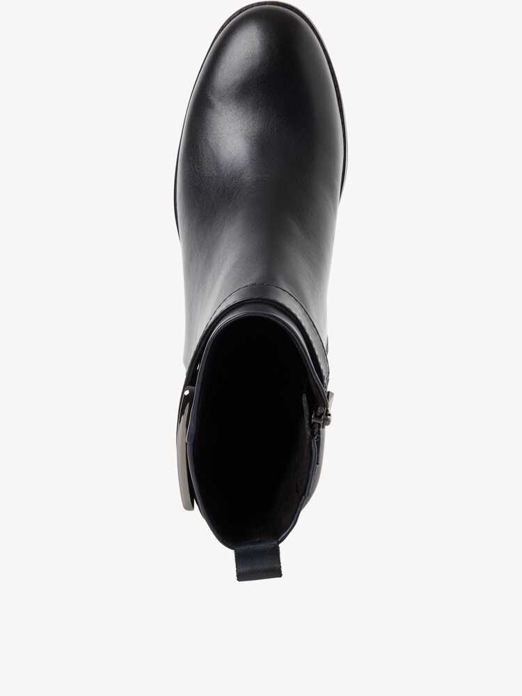 Marco Tozzi, Lederstiefelette - blau DK.NAVY, Bild 3 von 6