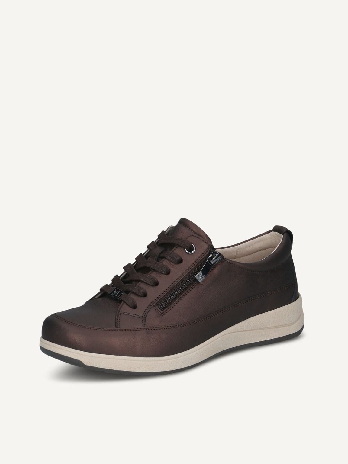 Caprice, Leather Low shoes - brown DK BROWN MET, image 1 of 6