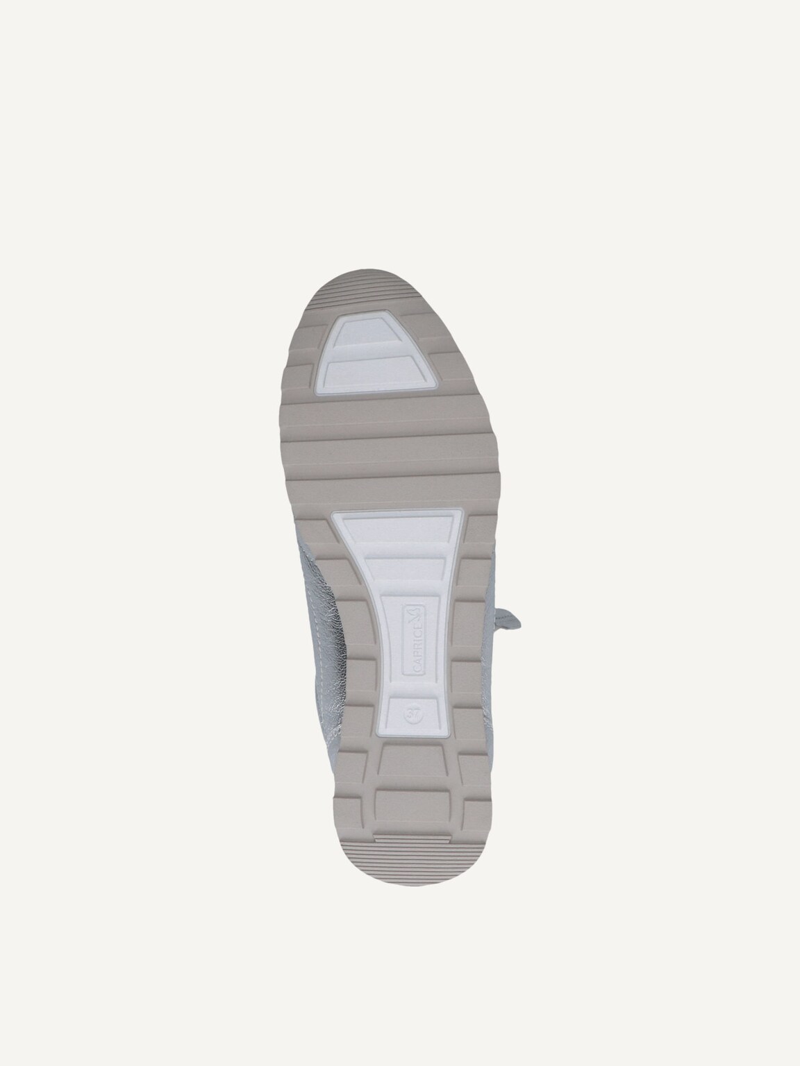 Caprice, Leather Sneaker - metallic SILVER METAL., image 4 of 5