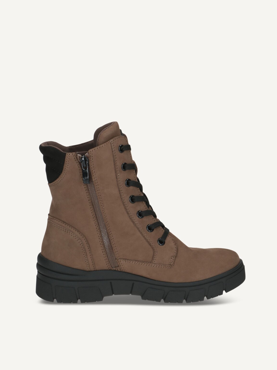 Caprice, Leather Bootie - beige warm lining TAUPE COMB, image 3 of 5