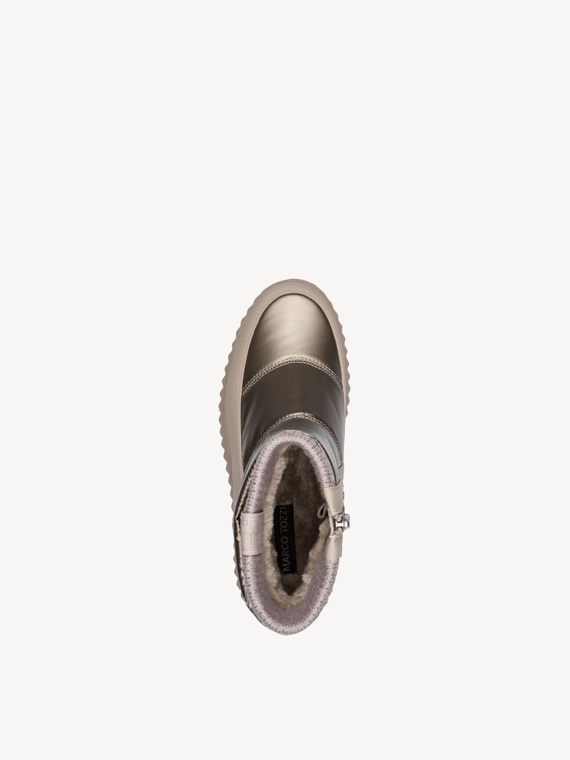 Marco Tozzi, Bootie - beige warm lining, TAUPE COMB, Image 3 of 6