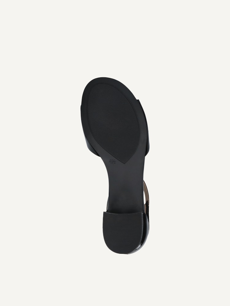 Caprice, Sandale à talon en cuir - noir BLACK PATENT, image 5 sur 5