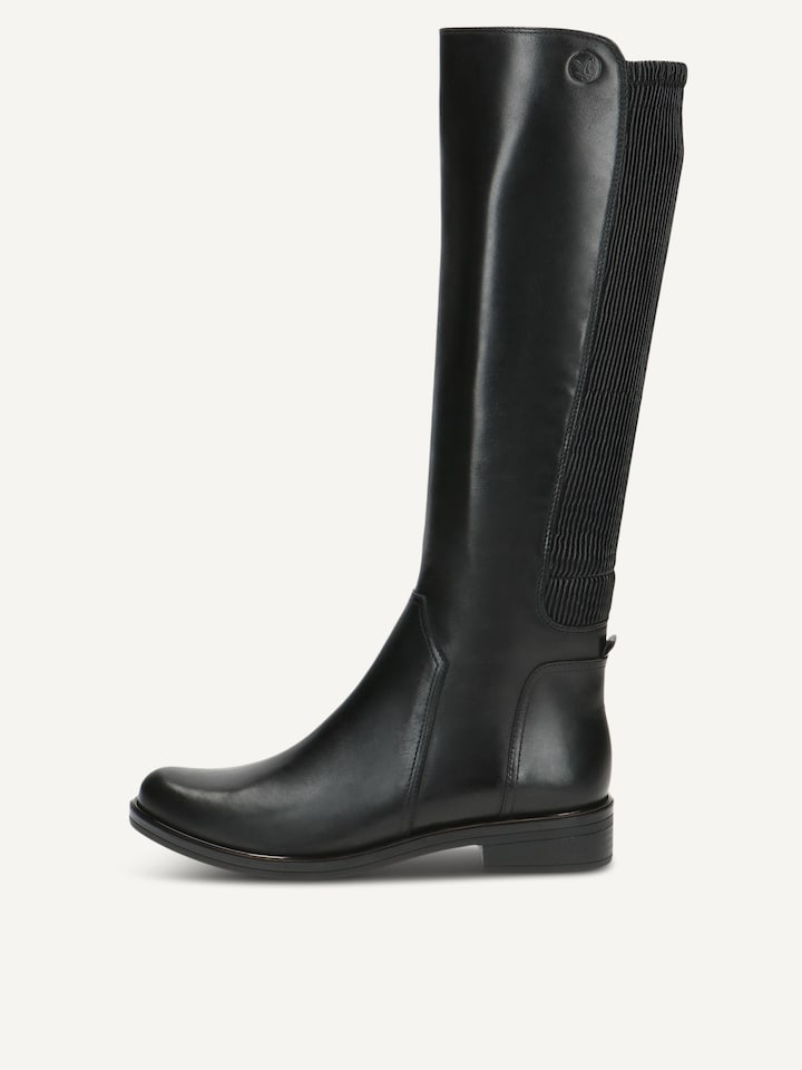 Caprice, Bottes en cuir - noir BLACK COMB