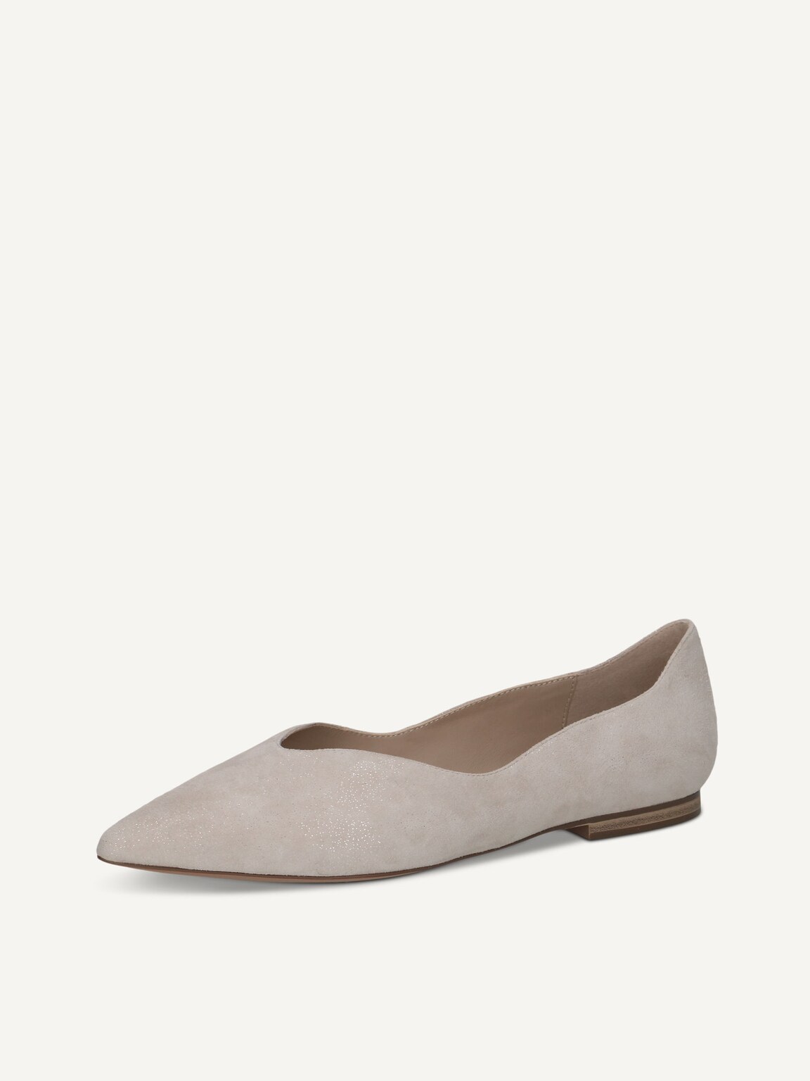 Caprice, Leather Ballerina - grey LT GREY SPARKL, image 1 of 5