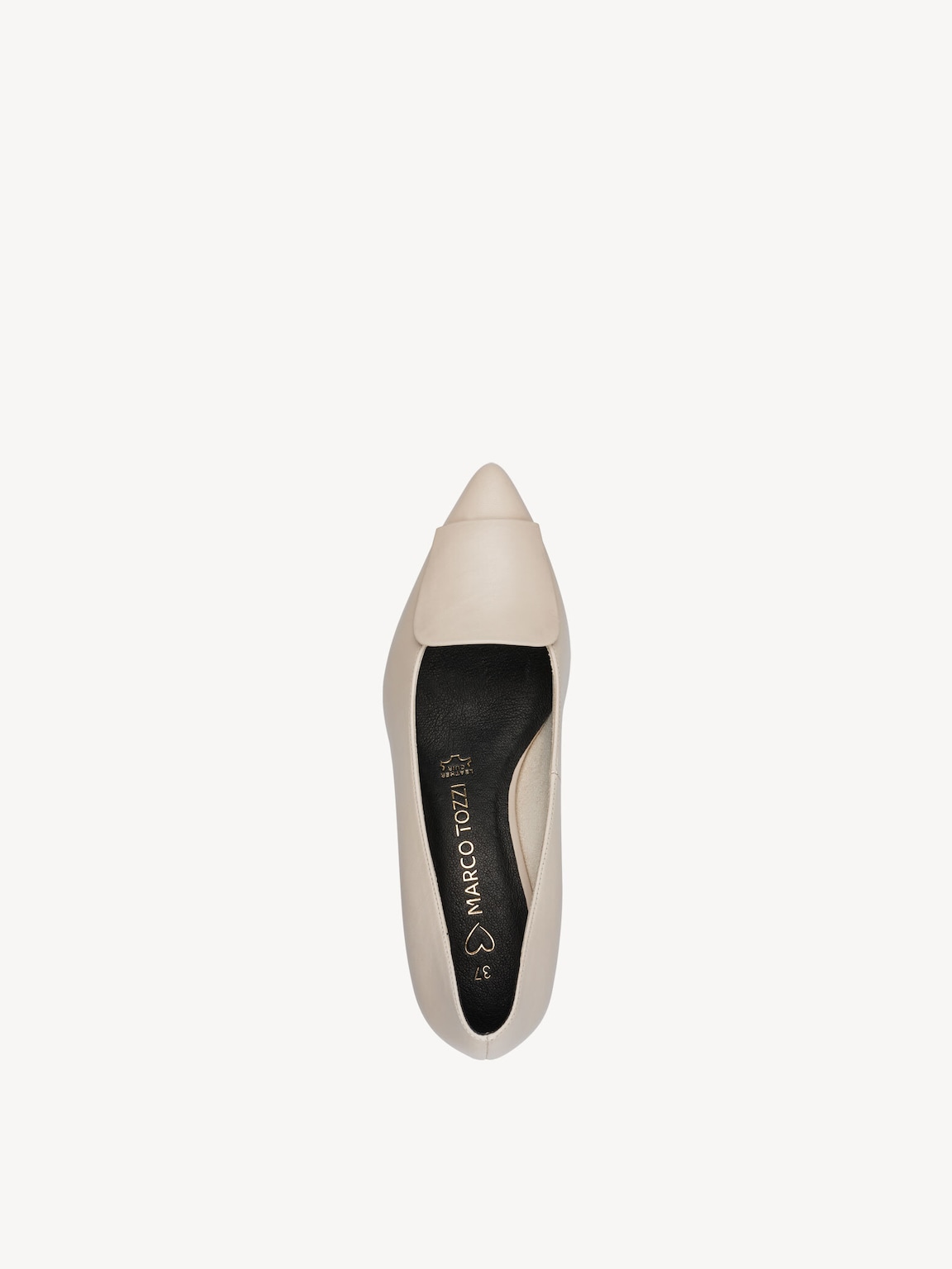 Marco Tozzi, Decolleté - beige CREAM NAPPA, immagine 3 di 6
