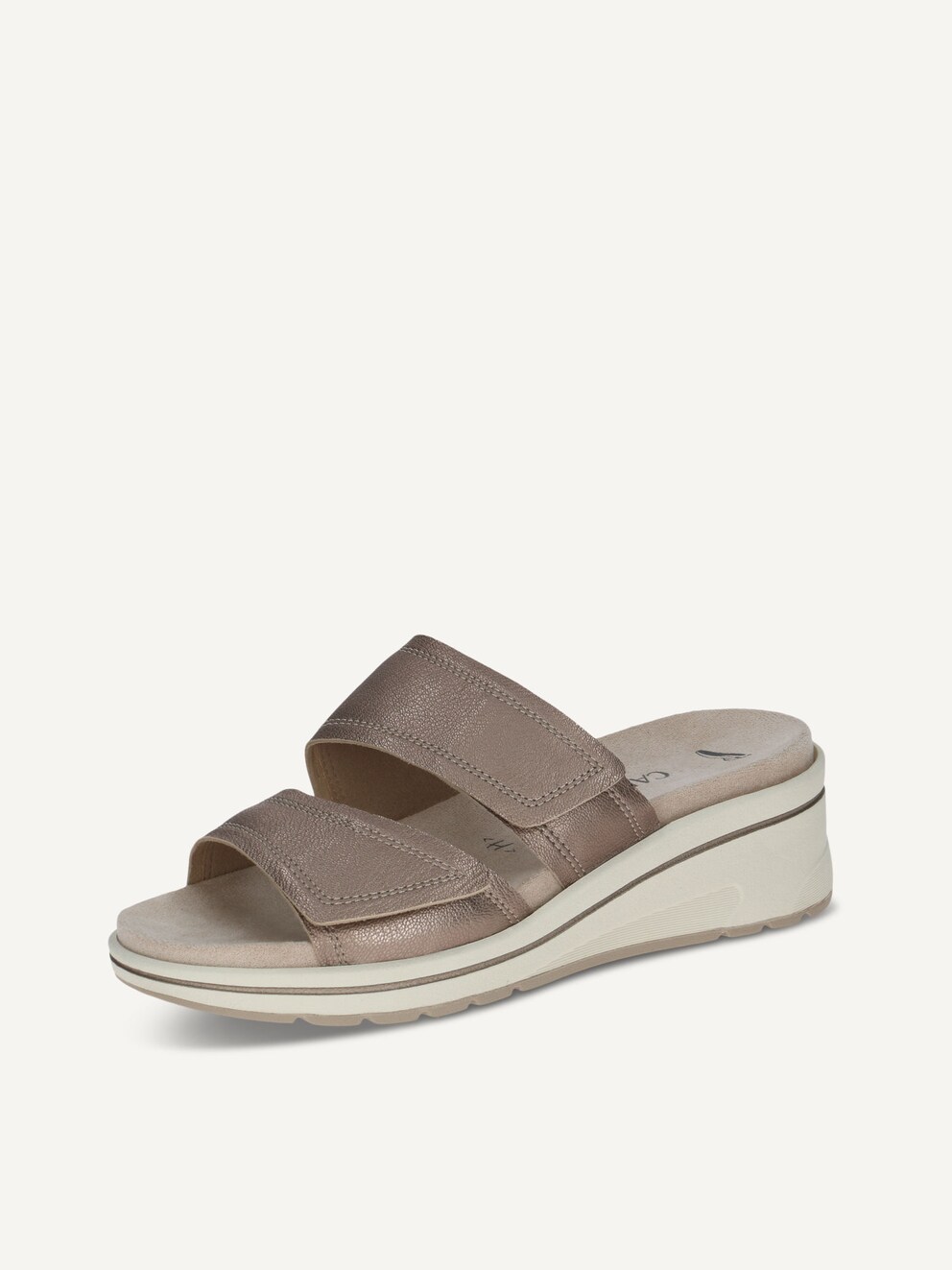 Caprice, Leather Mule - brown TAUPE METALLIC, image 1 of 6