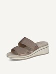 Not selected, Caprice, Leather Mule - brown TAUPE METALLIC