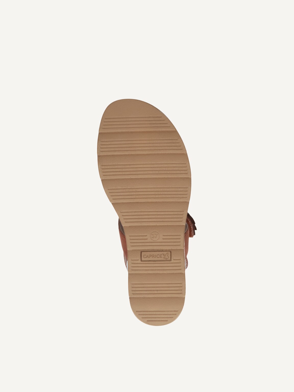 Caprice, Leather Sandal - brown COGNAC NUBUC, image 4 of 5