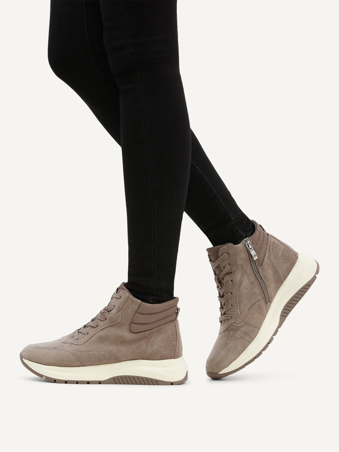 Caprice, Leather Bootie - beige TAUPE COMB, image 2 of 6