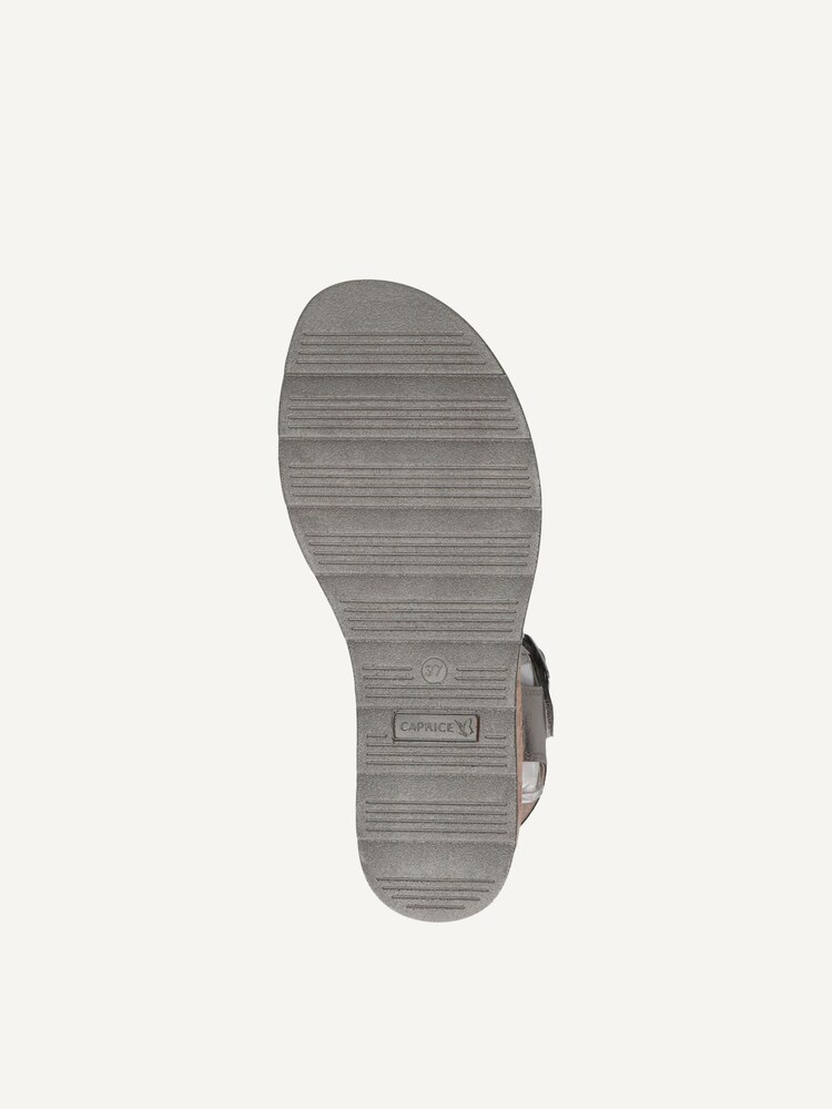 Caprice, Leather Heeled sandal - metallic STONE METALLIC, image 5 of 6