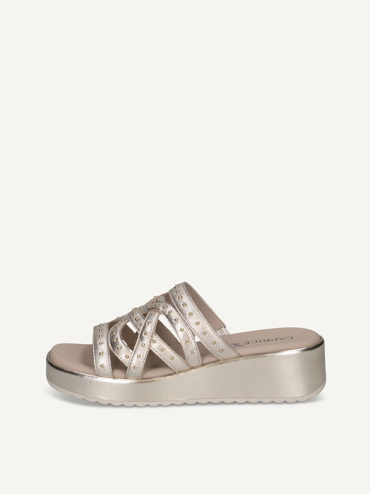 Caprice, Mule en cuir - métallique LT.GOLD METAL., image 1 sur 5