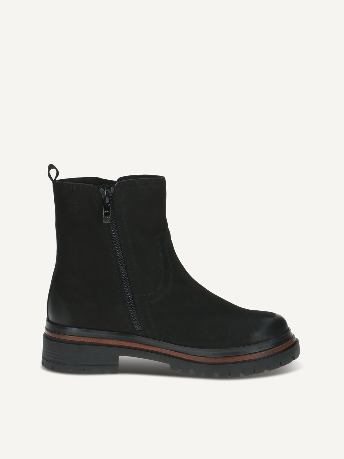 Caprice, Leather Bootie - black BLACK NUBUC, image 3 of 5