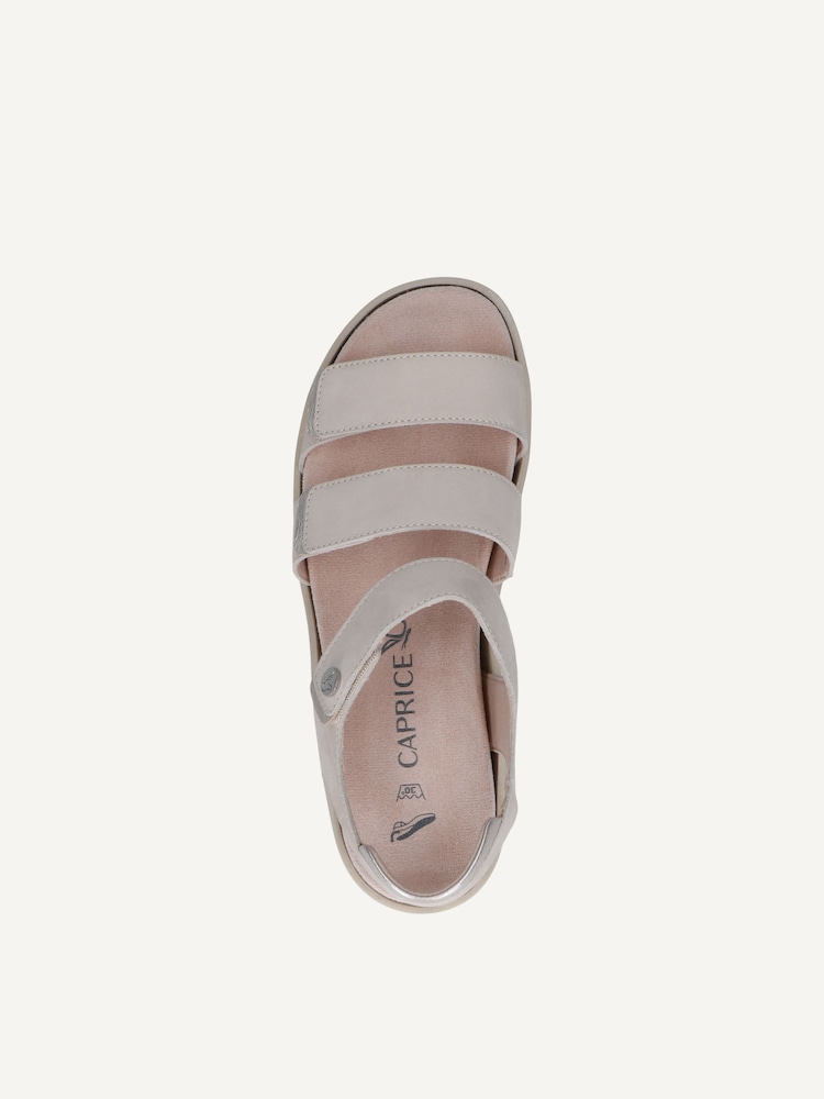 Caprice, Sandale en cuir - blanc SNOW COMB, image 5 sur 6