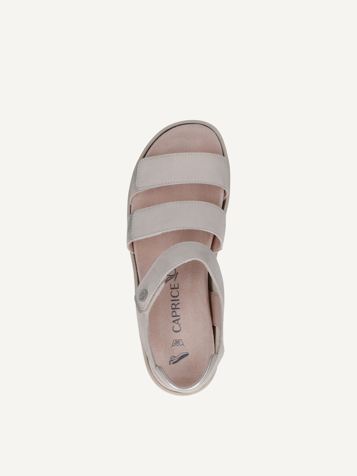 Caprice, Leather Sandal - white SNOW COMB, image 6 of 6