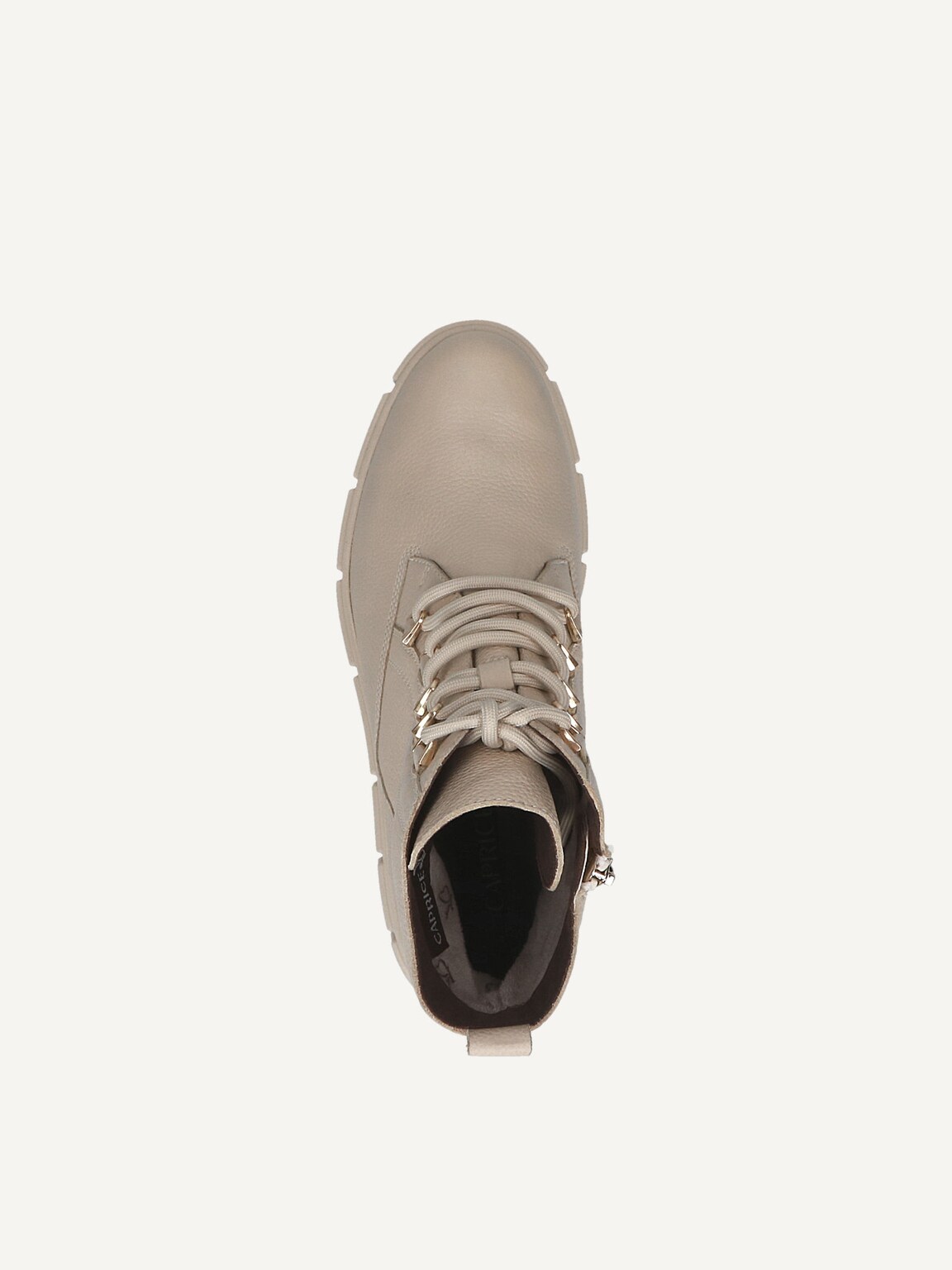 Caprice, Leather Bootie - white warm lining ECRU NAPPA, image 5 of 5