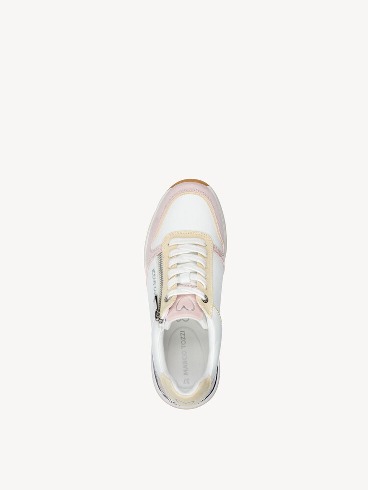 Marco Tozzi, Sneaker - bianco WHITE/ROSE, immagine 3 di 6