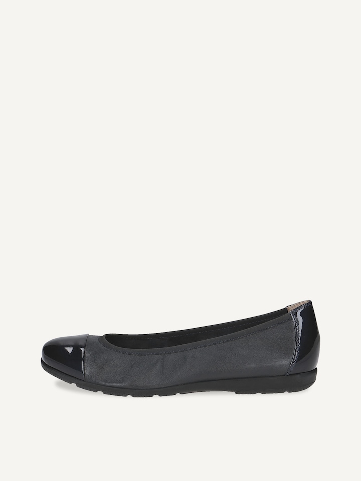 Caprice, Ballerine en cuir - bleu OCEAN COMB