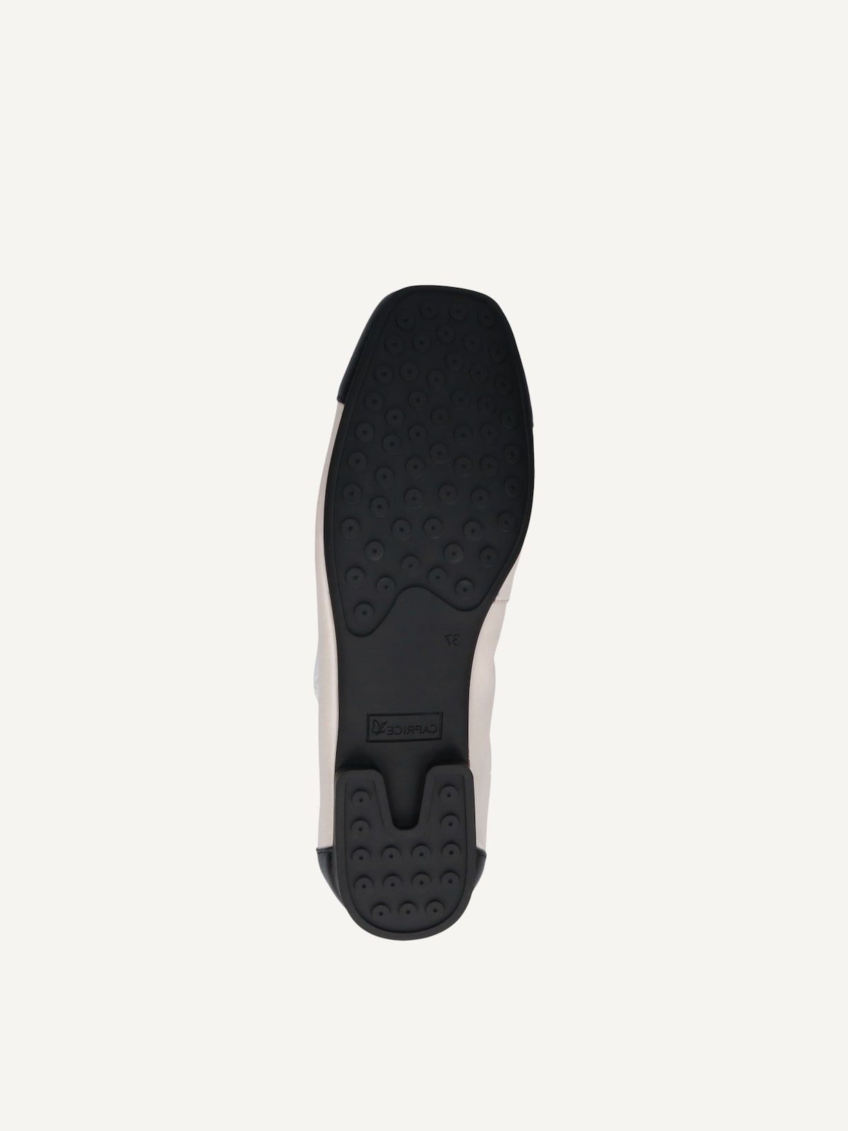 Caprice, Ballerine en cuir - beige CREAM/BLACK, image 5 sur 5