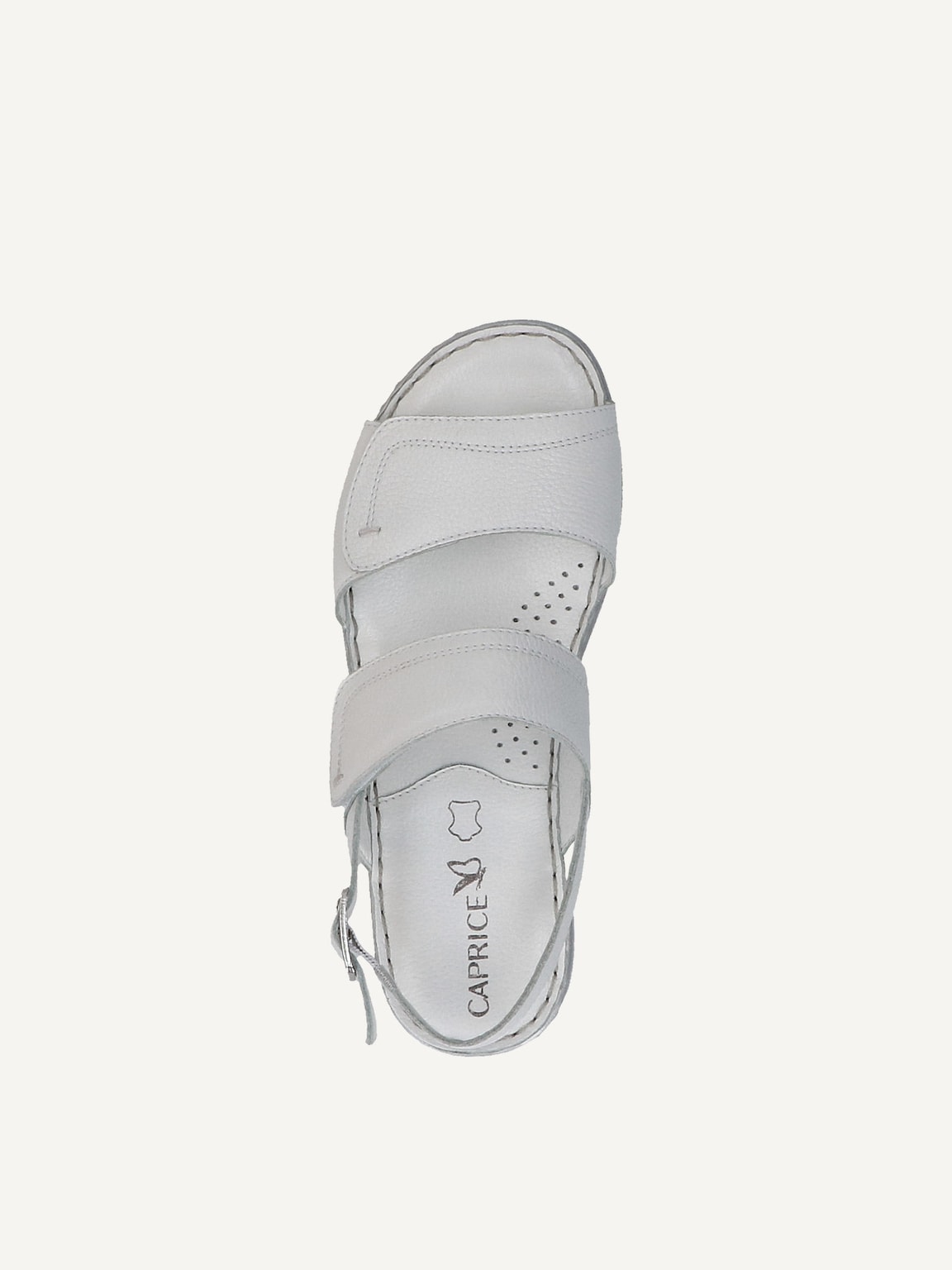 Caprice, Leather Heeled sandal - white WHITE NAPPA, image 5 of 5