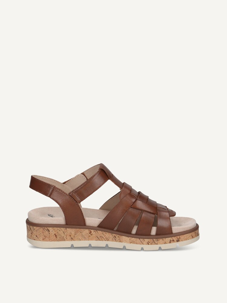 Caprice, Leather Sandal - brown COGNAC NAPPA, image 3 of 5
