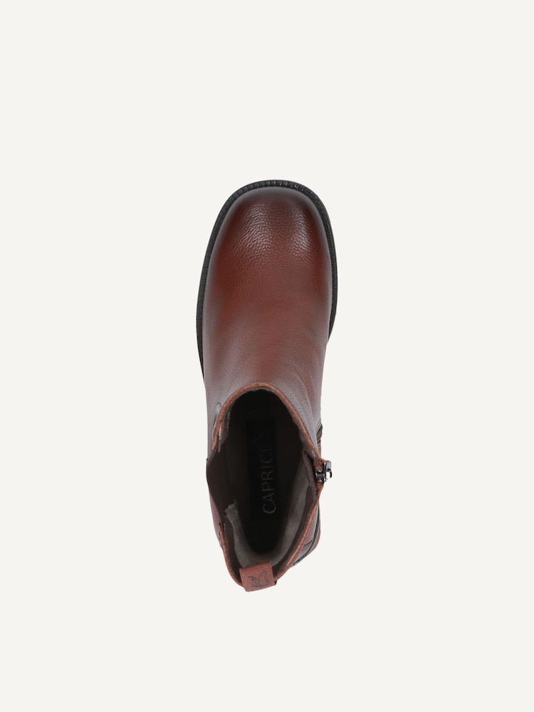 Caprice, Bottine en cuir - marron COGNAC NAPPA, image 5 sur 6