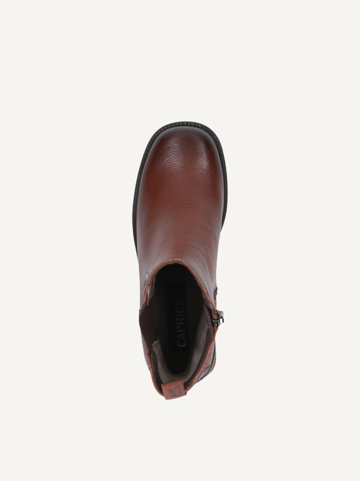 Caprice, Leather Bootie - brown COGNAC NAPPA, image 6 of 6