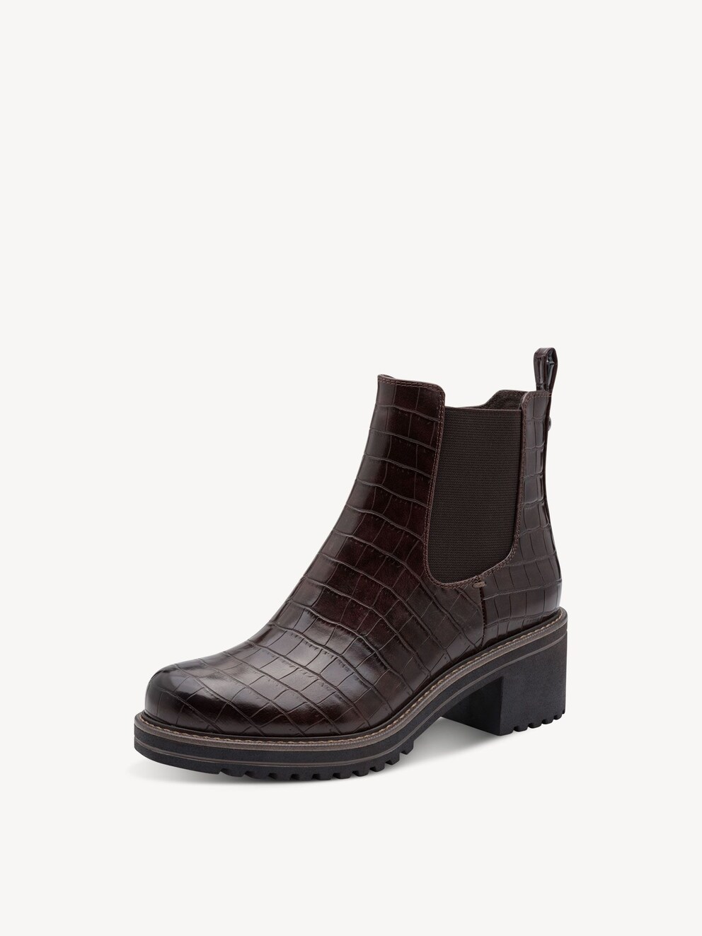 Marco Tozzi, Bottine Chelsea - marron MOCCA CROCO, image 1 sur 6