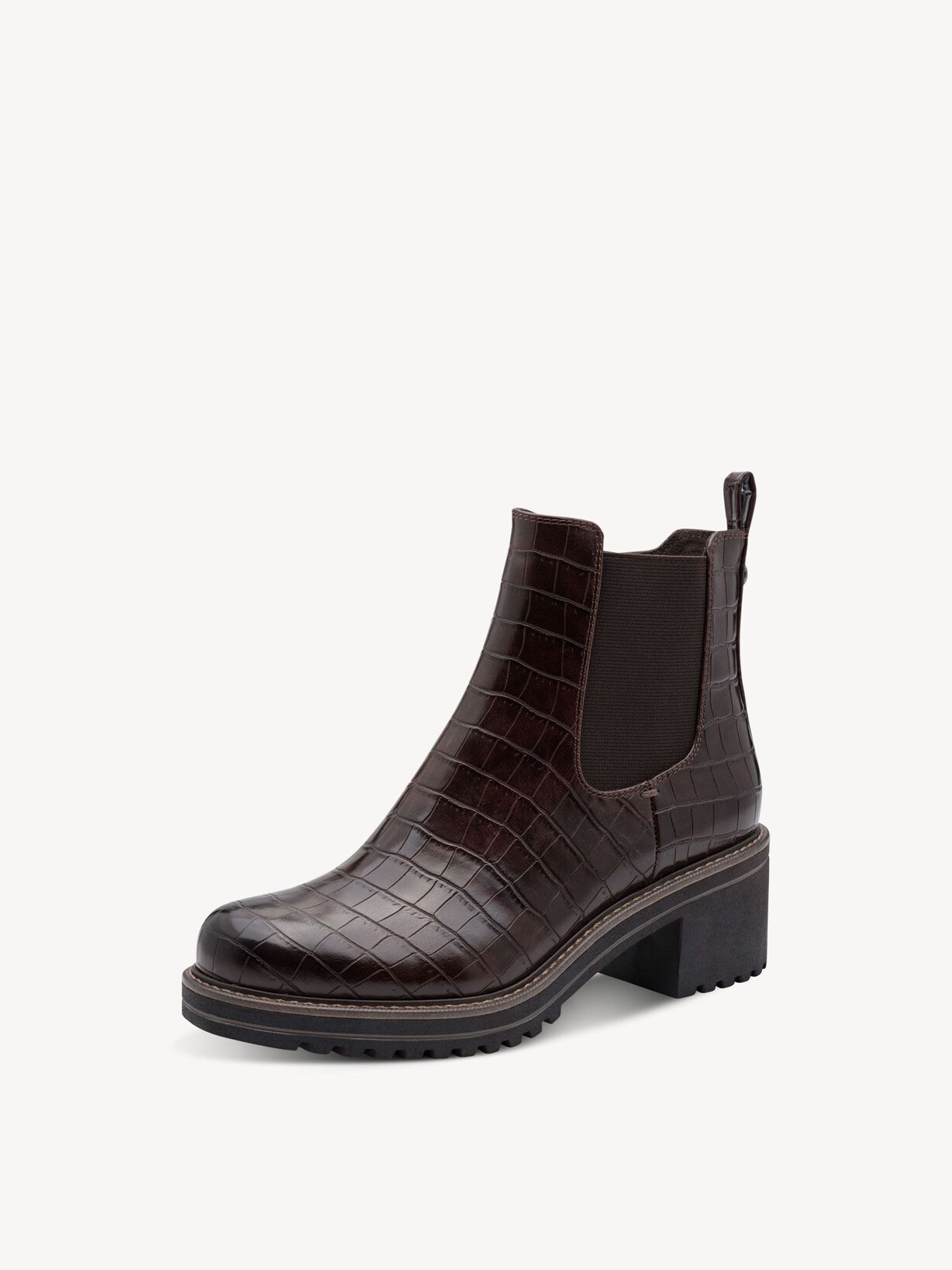 Marco Tozzi, Bottine Chelsea - marron MOCCA CROCO, image 1 sur 6