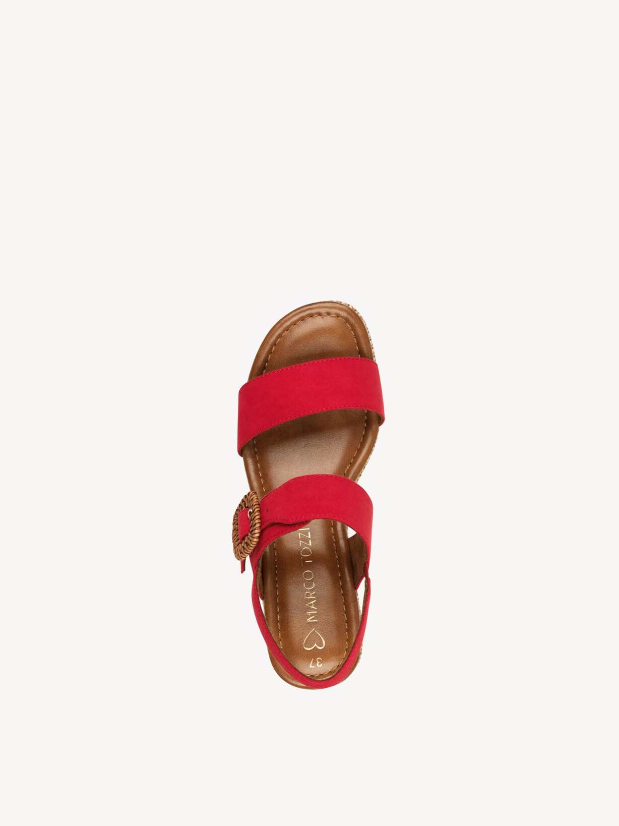 Marco Tozzi, Sandály - červená RED, obrázek 5 z 6