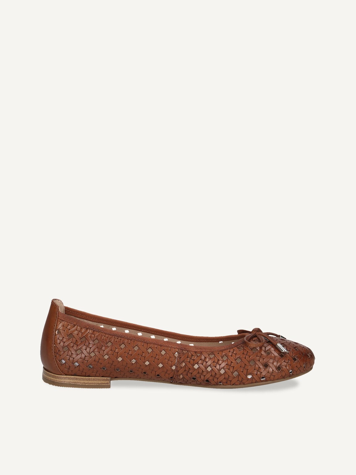 Caprice, Leather Ballerina - brown COGNAC NAPPA, image 5 of 8