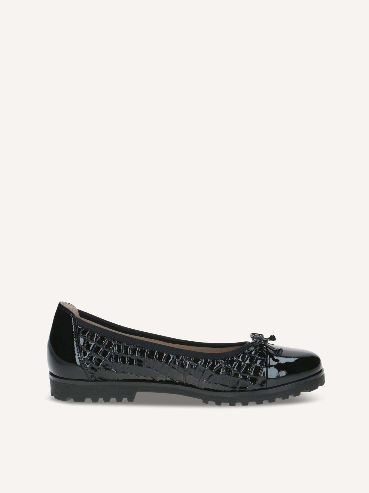 Caprice, Lederballerina - schwarz BLACK CROCO, Bild 3 von 5