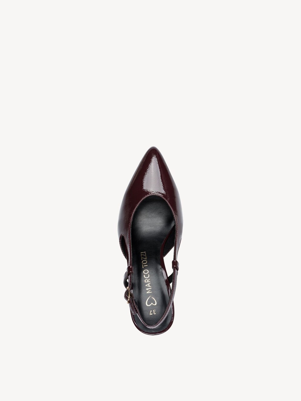 Marco Tozzi, Pumps - rød BORDEAUX PAT., billede 5 af 6