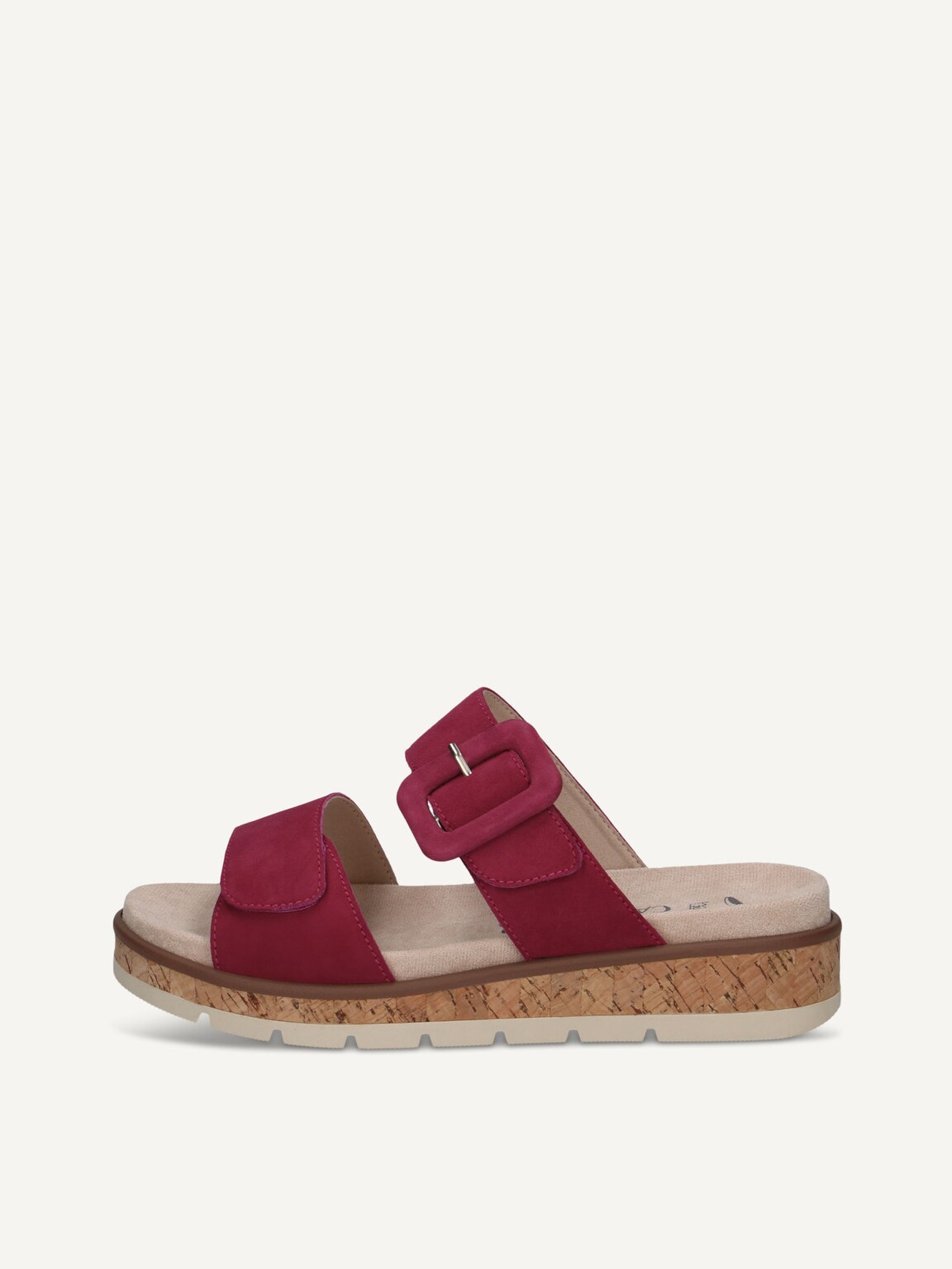 Caprice, Leather Mule - pink FUCHSIA SUEDE, image 2 of 5