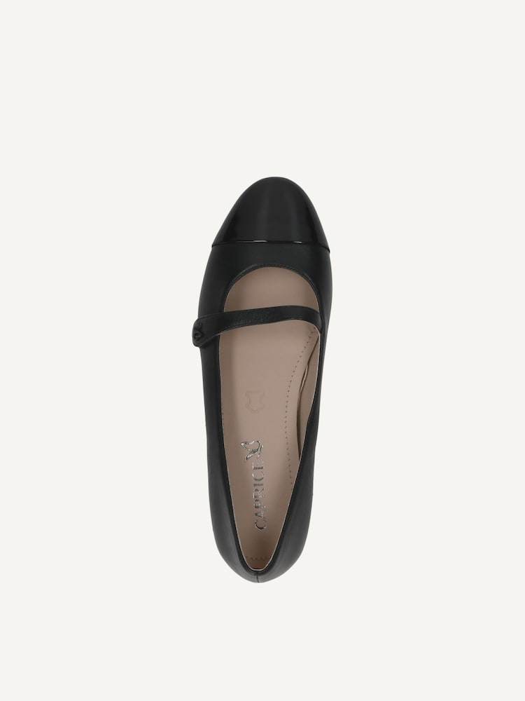 Caprice, Ballerine en cuir - noir BLACK COMB, image 4 sur 5