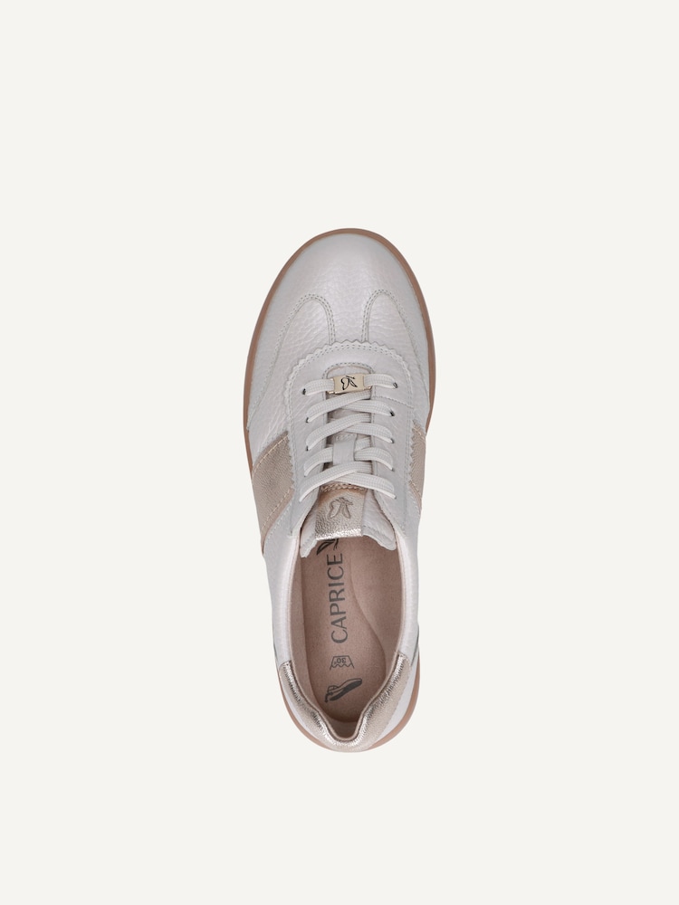Caprice, Basket en cuir - blanc PEARL DEER COM, image 4 sur 5