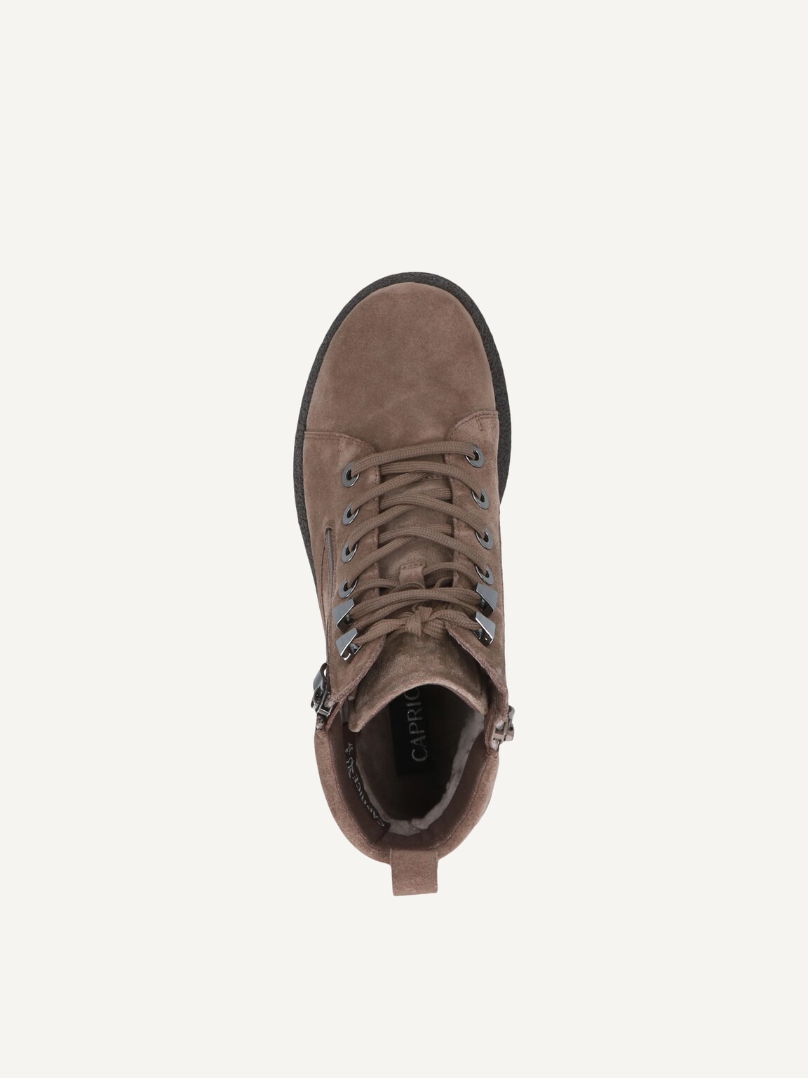 Caprice, Leather Bootie - brown TAUPE SUEDE, image 5 of 5