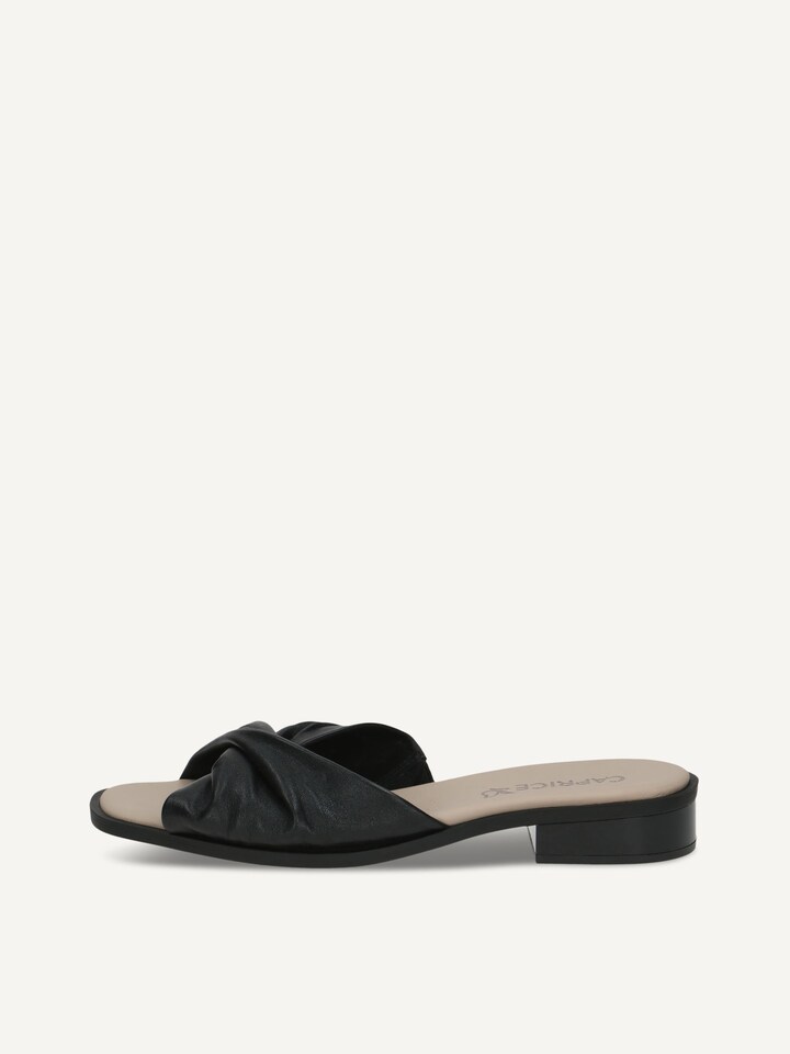 Caprice, Mule en cuir - noir BLACK NAPPA