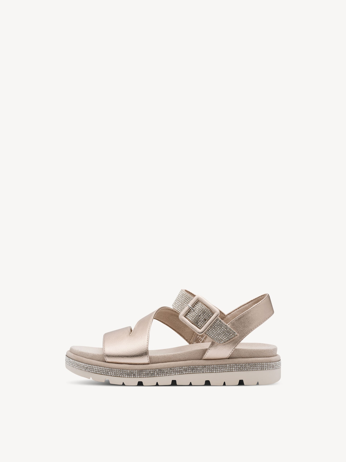 Marco Tozzi, Sandalette - metallic PLATINUM